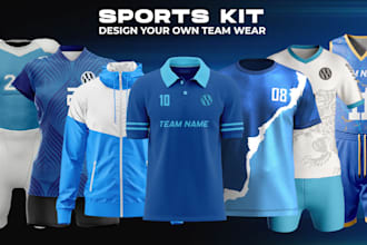 do sublimation fitness and sports apparel 3d designs
