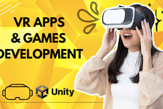 develop virtual reality app vr app augmented reality unity 3d game ar game app