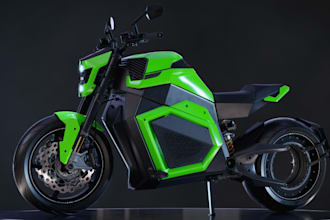 create 3d motorcycle model,racing bike,bodyparts,electric bike,alias bike render