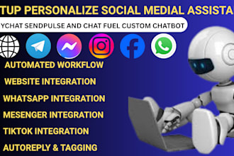 create chatbot for facebook messenger instagram website using sendpulse