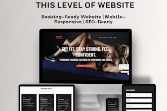design a fast, mobile ready fitness website for trainers, gyms or yoga coaches