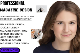 magazine design, catalog, booklet, brochure, newsletter, magazine layout, flyer