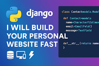 build your personal website fast with python django
