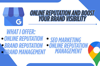 manage your online reputation and boost your brand visibility