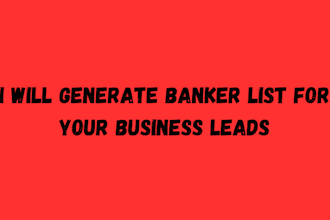 generate banker list for your needs