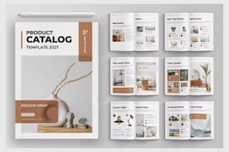 design product catalog, catalogue, brochure, magazine layout, lookbook, brochure