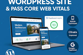 speed up your wordpress website and pass all core web vitals