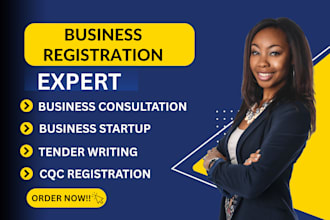 do cqc registration policies procedures care business setup UK tender writing