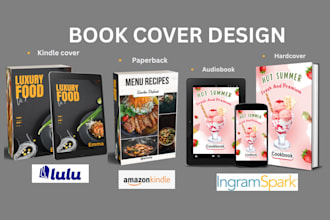 design a stunning cookbook cover design, recipe book formatting and recipe book