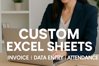 create custom excel sheets and templates