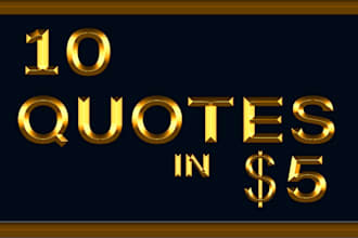 design 10 motivational  quote posts for your brand