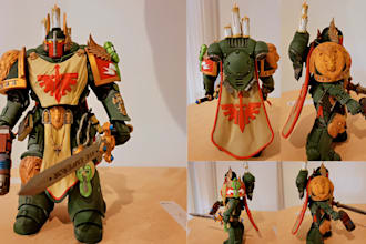 create 3d print and paint 3d warhammer 3d dnd statue miniature for ttrpg  print