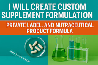 do custom supplement formulation, private label, and nutraceutical formula