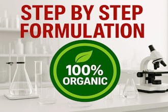 be your cosmetic chemist for natural and organic formulation