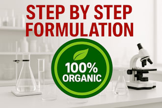 be your cosmetic chemist for natural and organic formulation