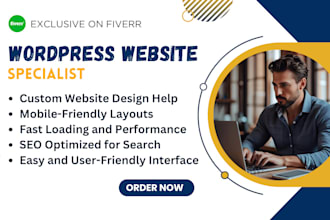build mobile responsive, ecommerce, educational and online booking, modern site