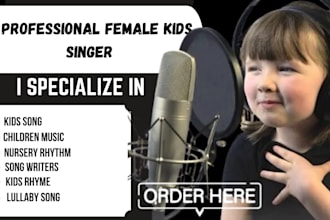 be your female kid song vocalist fun children music nursery rhyme
