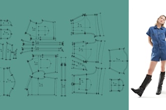 convert your paper or PDF patterns into cad sewing patterns