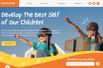 design children book website, author website, ebook, course, school website