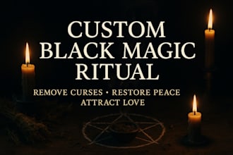 create a custom black magic ritual for your personal situation
