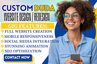 design and redesign duda website, duda website design, duda website build