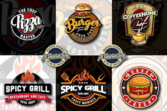 create food, catering, bakery, restaurant logo design