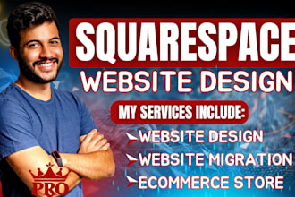migrate to squarespace, design or redesign squarespace ecommerce store with seo