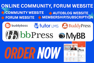 forum community website buddypress forumwp bbpress wpforo peepso circle so