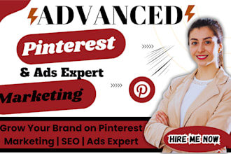 be pinterest marketing manager, SEO and ads expert