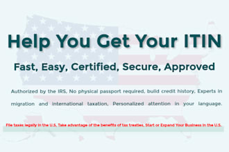 help you to get itin number as an irs caa