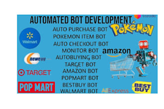 develop auto purchase bot, popmart bot, auto buying bot, shopping bot,