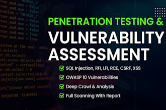 conduct vulnerability assessment and penetration testing