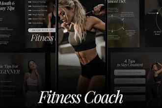 health fitness ebook PDF, workout plan, guide, medical, yoga canva ebook design
