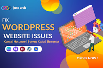 fix wordpress website issues, errors, and provide wordpress help