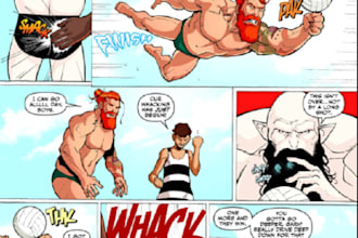 draw webtoon, webcomic, manga, comic, comic book, comic illustration