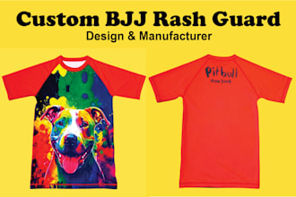 design and manufacture custom bjj rash guards and sportswear