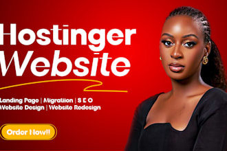 hostinger website design or wordpress website design hostinger website redesign