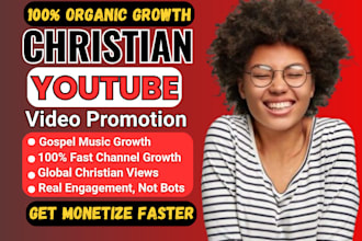 boost christian USA youtube video promotion fast gospel music channel growth