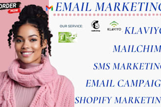 do your email marketing campaign klaviyo mailchimp shopify sms marketing