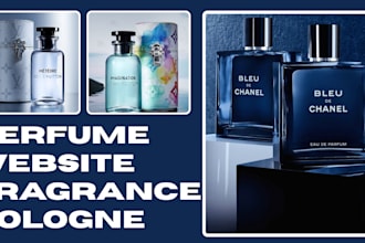 design perfume website fragrance cologne shopify perfume dropshipping website