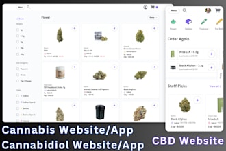 create single or multivendor cannabidiol, cbd, cannabis website and app