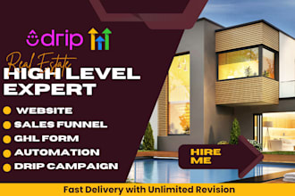 gohighlevel real estate agency website ghl real estate funnel ghl drip campaign