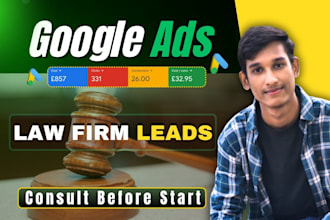 drive law firm lawyers leads using google ads for legal practice
