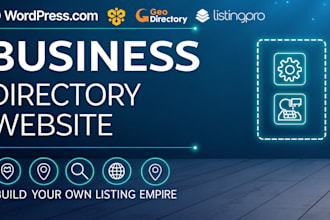 build geodirectory, listingpro, hivepress, business directory website