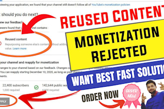 fix youtube monetization issues, adsense step 2 and reused content issues