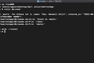 fix ruby on rails bugs and integrate apis for your project