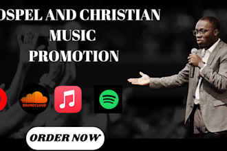 christian music promotion gospel song promotion spotify music amazon soundcloud