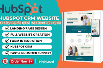 build hubspot website or hubspot landing page hubspot crm hubspot email template