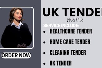 bid for UK health care, home care, cleaning tenders and write proposals