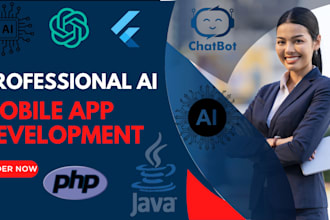 develop ai mobile app, saas app, ai chatbot, ai developer